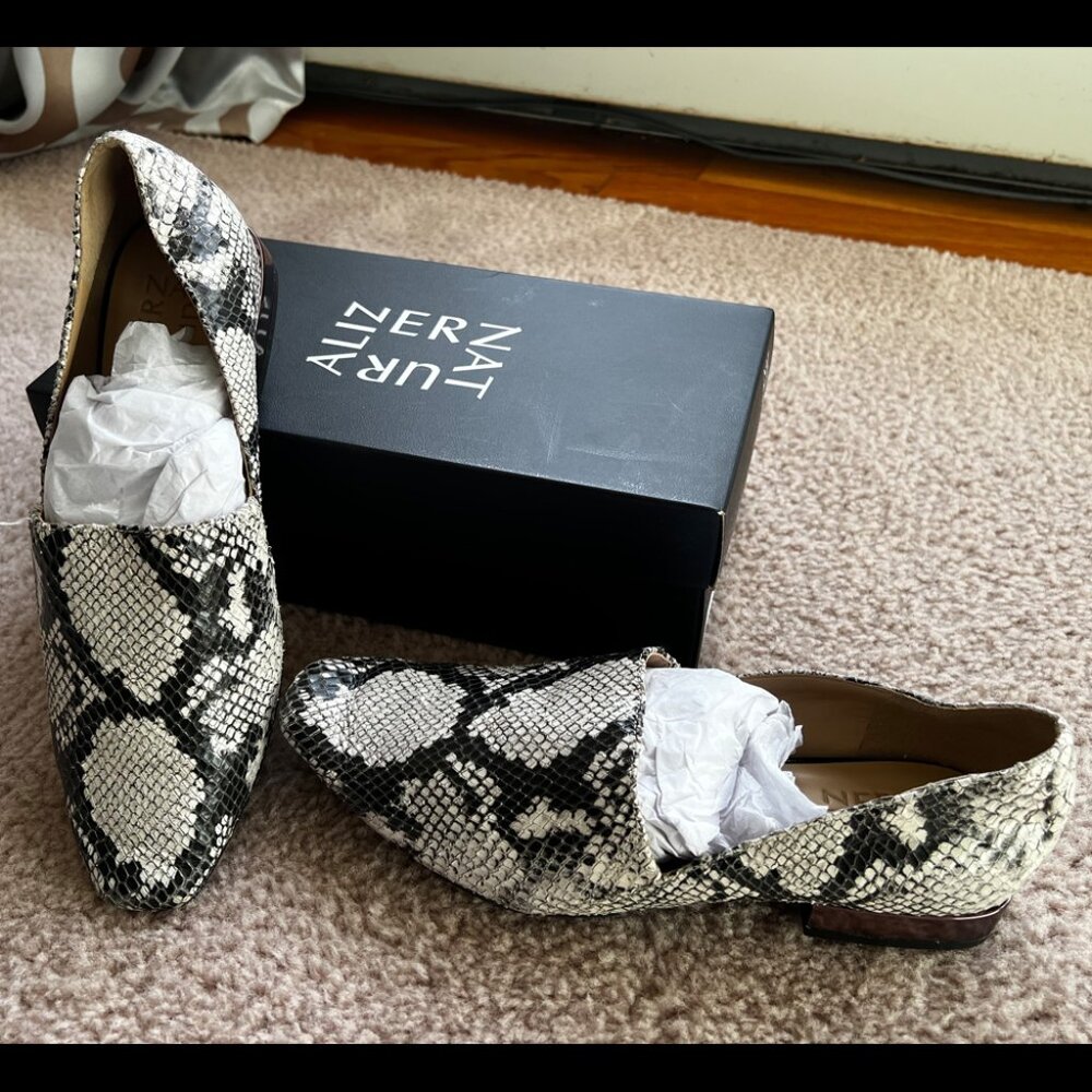 Naturalizer: Collette Snake Print Leather Loafer - 7 1/2 M